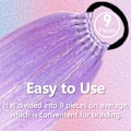 Miniatyrbilde 3 av 5: Regnbue Hestehale Extensions med Hårstrikk 1 Pakke 100g Fargede Hår Extensions for Fletting 26 tommer Fargerik Ombre Hestehale