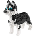 Miniatyrbillede 1 af 5: Mikro byggeklodser Mini kæledyr byggelegetøjsklodser til børn Husky