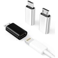 Miniatyrbild 1 av 5: 3-pack, Micro USB till Lightning-adapter, Lightning hona till Micro USB hane-adapter