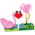 Miniatyrbillede 4 af 5: Mikro Byggeklodser Mini Kæledyrs Byggelegetøj Klodser til børn Flamingo 9 x 4 x 6 inches
