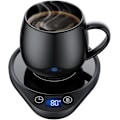 Miniatyrbillede 1 af 5: Kaffekopvarmer med 3 temperaturindstillinger Elektrisk drikkevarmer Automatisk slukning, Kaffe, te og mælkevarmer til hjemmet og kontoret (uden kop)