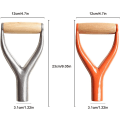 Miniatyrbilde 2 av 5: 31mm indre diameter jern spade håndtak spade D/Y grep håndtak god håndbeskyttelse hage solid jern tilbehør hageverktøy for snøskuffe verktøy
