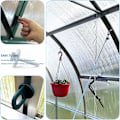 Miniatyrbilde 4 av 5: Drivhusfesteklips, 50 stk Plast Drivhuskrok Hengeverktøy Drivhustilbehør, for Hengeplanter Skygge Netting pequeño