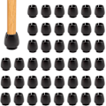 Miniatyrbillede 1 af 4: 40 stk. sorte stolbenbeskyttere til gulv, møbelbeskyttere, bord- og stolbenbeskyttere, forhindrer ridser og støj, passer til 37-42 mm diameter