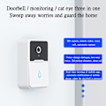 Miniatyrbild 5 av 5: Smart dörrklocka, trådlös fjärrvideo dörrklocka Wifi uppladdningsbar säkerhetsdörrklocka