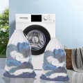 Miniatyrbilde 5 av 5: Nettvasketøypose, vaskeposer for vaskemaskin, store vasketøyposer, 60 x 90 cm White+White