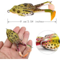 Miniatyrbillede 2 af 5: 2 stk. Dobbelt Propeller Frøer Bait Fiske Lokker Livagtig Silikone Roterende Fiske Lokkemad til Ferskvand Saltvand Fiske Lokkemad