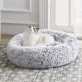 Miniatyrbilde 1 av 5: Hundeseng og katteseng, original beroligende hundeseng for små og mellomstore kjæledyr light grey 27 x 27 Inch