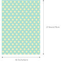 Miniatyrbillede 4 af 5: Gaveindpakningspapir, sæt med 4 gaveindpakningspapir med guldprikmønster til fødselsdag, ferie, bryllup, babyshower-gave (4 farver, 70 x 50 cm)
