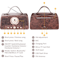 Miniatyrbild 4 av 5: Retro Bluetooth-högtalare, bärbar trådlös Bluetooth-högtalare med FM-radio