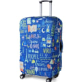 Miniatyrbilde 1 av 5: Elastisk Reisebagasjedeksel Reisekoffer Beskyttende Deksel for Koffert Tilfelle Gjelder for 19''-32'' Koffertdeksel Blue Graffiti XL