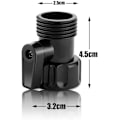 Miniatyrbilde 2 av 5: 12 stk 3/4'' Plast hageslange stengeventil, Vann slange stengeventil, Stenge-kuleventil
