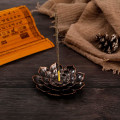 Miniatyrbillede 2 af 5: 3 stk. Retro Lotus Holder Messing Røgelseholder Lotus Stick Røgelsebrænder og Kegle Røgelseholder 6 Røgelse Huller med Aftagelig Askefanger