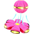 Miniatyrbillede 1 af 5: UFO Deformation Magic Flyvende Underkopbold med LED Lys Flyvende Legetøj
