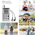 Miniatyrbilde 3 av 4: Bærbare AM FM-radioer, digitalt innstilte lommeradioer med optimal mottak, personlige Walkman-radioer