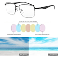 Miniatyrbillede 5 af 5: Progressive Photochromic Multifocus Læsebriller Fjederhængsel Solbriller Computer Anti Eyestrain Briller
