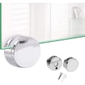 Miniatyrbild 4 av 5: 8 set spegelklämmor, badrumsglasklämma, spegelfästkonsoler, multifunktionellt runt väggfäste, installationsglas, spegel
