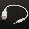 USB-ljudkabel AUX 3,5 mm-adapter white