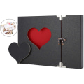 Pikkukuva 1 / 5: Valokuva-albumit Scrapbook, DIY-scrapbookit henkilökohtaisella muistokirjalla, Vintage Love Heart 30 mustaa sivua Vieraidenkirja