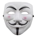 3-pakning Anonym Maske - Guy Fawkes / V for Vendetta white