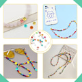 Miniatyrbilde 5 av 5: Smile Beads - 100 stk. Smile Beads, Transparent Elastisk Linje Akryl Smile Beads, Blandet Farge Smile Beads Smykkeproduksjon
