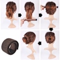 Miniatyrbild 4 av 4: 7-delad hårbulletillverkare Twist Hair Bun Making French Twist Donut Bun Kvinnor Flickor Frisyrverktyg