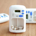 Miniatyrbild 5 av 5: Pillerflaska Timer Cap, Bärbar Elektronisk Digital Pillerlåda Timer med Alarm Smart Pillerfodral Påminnelse med 2 Fack