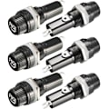 Miniatyrbillede 1 af 5: 6 stk. 6x30mm Sikringsholder AC 10A 250V Sort Skruelåg Sikringsholder, Panelmonteret Skruelåg Sikringsholder