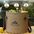 Miniatyrbild 4 av 5: Hopfällbar Hink 5 Gallon Hink Multifunktionell Bärbar Hållbar Lättvikt Vikbar Tvättfat