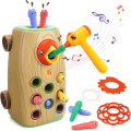 Miniatyrbilde 1 av 5: Musikalske Montessori-leker for småbarn for 2 3 4 år gamle gutter og jenter gaver med lyd og lys