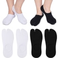 Miniatyrbild 1 av 5: 4 Dubbla Flip Flop-strumpor Japanska Flip Flop-strumpor för Geta och Casual Flip Flop