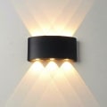 Pikkukuva 1 / 5: LED-seinävalaisin sisätiloihin, 6 W, moderni seinävalaisin, IP65-vedenkestävä alumiininen ulkoseinävalaisin, olohuoneeseen, makuuhuoneeseen, eteiseen, portaikkoon, käytävään