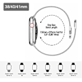 Miniatyrbillede 4 af 4: Mesh rustfrit stål magnetisk lukning kompatibel med Apple Watch-rem