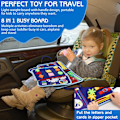 Miniatyrbilde 3 av 5: Aktivitetsbrett for småbarn, leketøy for 1-4 år, sensorisk, spenne, leketøy for læring, finmotorikk, gave til jenter, gutter, reise, fly, bil