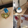 Miniatyrbillede 5 af 5: 3 stk. Mikrofiber forlængelig håndstøvere Vaskbar støvbørste med teleskopstang til rengøring af bil, computer, aircondition
