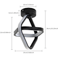 Miniatyrbilde 5 av 5: Taklampe gang LED balkong taklampe varmt hvitt lys 3000K