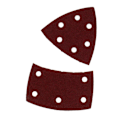 Miniatyrbillede 5 af 5: Sanding Triangler │ 25 stk. │ 11 huller │ 105 x 152 mm │ 180 grit │ til flere slibemaskiner │ Sandpapir │ Sandpapir