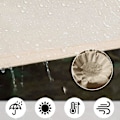 Miniatyrbild 3 av 5: Skuggskydd, Vattentät Markis UV-skydd Triangulär Skuggskydd för Trädgård Uteplats Camping Grey 3*3*3M