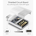 Miniatyrbild 4 av 5: USB C till USB Adapter (2-pack), USB-C Hane till USB3.0 Hona Adapter Kompatibel med MacBook Pro efter 2016, MacBook Air efter 2018 Silver
