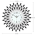 Miniatyrbild 5 av 5: Diamantdekorationsväggklocka, elektronisk kvartsklocka, modern klocka
