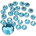 Miniatyrbillede 1 af 3: 576 stk. Lim Fix Flatback Rhinestones Glas Diamant Sten til Neglekunst Håndværk Dekorationer Tøj Sko Aquamarine 576pcs