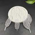 Miniatyrbillede 3 af 5: Fjerformet silikoneform, chokoladeform, chokoladefjer, bageform til kage, fondant, DIY-dekorationsværktøj