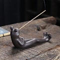 Miniatyrbillede 3 af 5: Frø Røgelseholder - Keramisk Røgelsebrænder Askefanger til Aromaterapi/Yoga/Meditation/Hjem Stue Kontor Dekoration