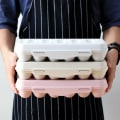 Miniatyrbilde 3 av 4: Egg Oppbevaringsboks, 2 Egg Kartong Kjøleskap, Plast Egg Kartong, Eggbrett for Kjøleskap, 12 Egg Oppbevaringsboks