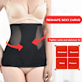 Miniatyrbillede 4 af 5: Kvinders mavebælte, post-partum taljetræner bælte body shaper mavebælte kompressionsbånd, XXL