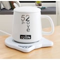 Miniatyrbild 2 av 5: USB-kaffemuggsvärmare, elektrisk muggvärmare för skrivbord, te mjölk ljus, dryckesvärmare för kontor hemmabruk, 55 grader