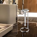 Miniatyrbillede 5 af 5: Barberkost Stand Deluxe Herre Rustfrit Stål Rejse Barberhøvl Holder - 12 cm (4,8 tommer)