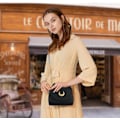 Miniatyrbillede 5 af 5: Kvinders Kawaii Skuldertasker Søde Katteformede Crossbody Tasker Satchel Taske Casual Tasker Pu Læder (Sort)