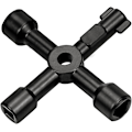 Miniatyrbillede 1 af 5: Multifunktionsnøgle, 4 i 1 nøgle, til radiatorer, el-målerbokse, 72 mm