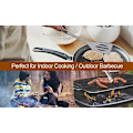 Miniatyrbillede 5 af 5: 3 stk. BBQ Grill Værktøjssæt, Grillredskabssæt i rustfrit stål med bæretaske, spatel, tang og gaffel BBQ værktøj